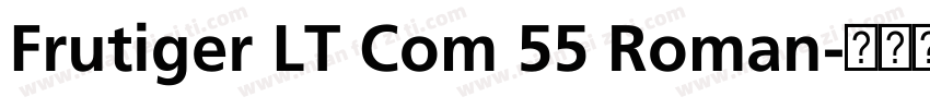 Frutiger LT Com 55 Roman字体转换